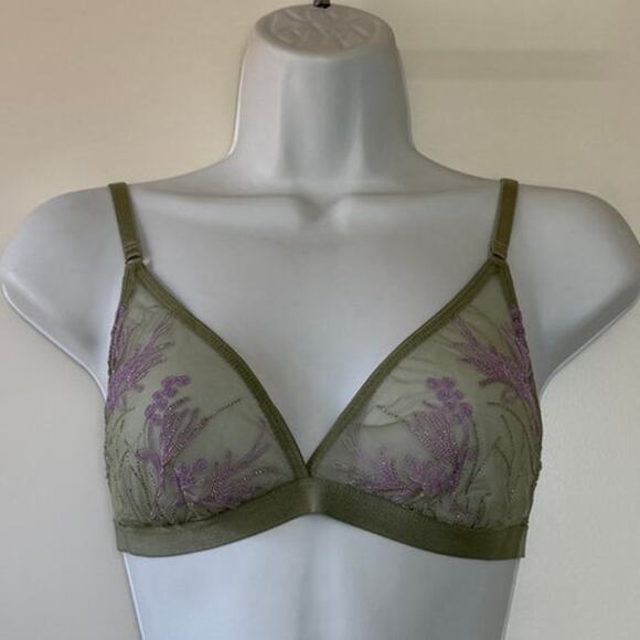 Cosabella KALAHARI Soft Cup Bralette - Nile Mist - Large - NWT - Made in Italy - Picture 5 of 10